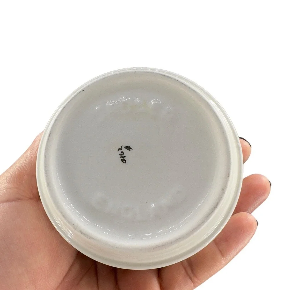 Sadler Fine Porcelain Trinket Box Blue Birds‎ England Vintage Jewelry Storage